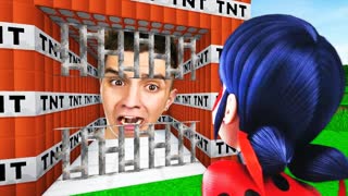 ЛЕДИ БАГ ПОЙМАЛА ГЛЕНТА В ТЮРЬМУ В МАЙНКРАФТ