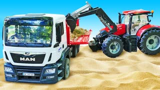 Машинки попали в аварию! Песочница для малышей. Видео про игрушки
